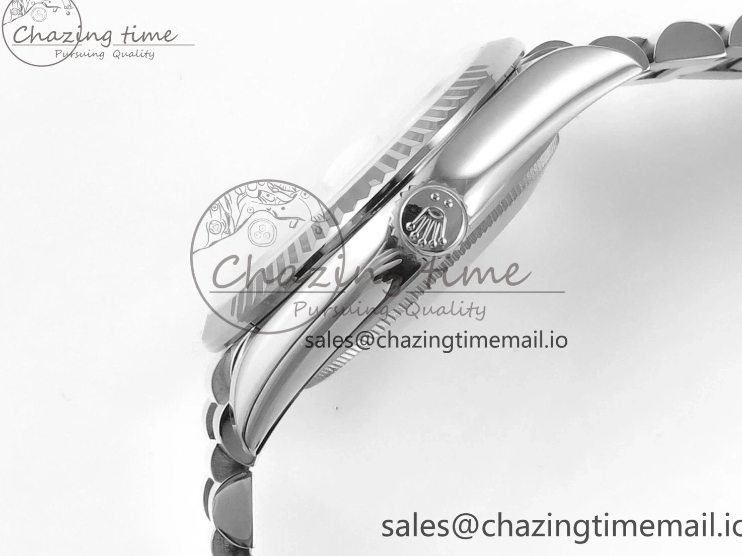 MiroTime 0404 Day Date 36 YG 128236 KF 1:1 Best Edition Ice Blue Crystal Dial on President Bracelet A2836 (Gain Weight) Modern 500